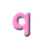 2/2  ぷっくり枠英語P白アレンジ（個別スタンプ：17）