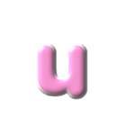 2/2  ぷっくり枠英語P白アレンジ（個別スタンプ：21）