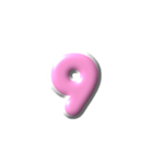 2/2  ぷっくり枠英語P白アレンジ（個別スタンプ：30）