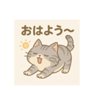 かわいい灰色猫ちゃん（個別スタンプ：8）
