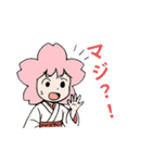 桜巫女みみこちゃん（個別スタンプ：5）