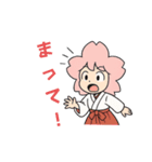 桜巫女みみこちゃん（個別スタンプ：9）