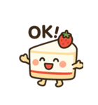 可愛いショートケーキのショーコちゃん（個別スタンプ：1）