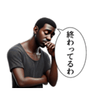 煽ってくる黒人 2（個別スタンプ：6）