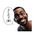 煽ってくる黒人 2（個別スタンプ：21）
