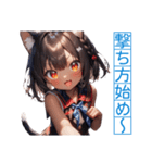ゆるふわ猫ガールちゃん 水兵コスVer（個別スタンプ：24）