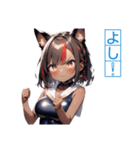 ゆるふわ猫ガールちゃん 水兵コスVer（個別スタンプ：36）