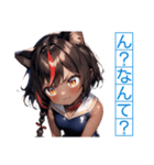 ゆるふわ猫ガールちゃん 水兵コスVer（個別スタンプ：39）