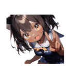 ゆるふわ猫ガールちゃん 水兵コスVer（個別スタンプ：40）