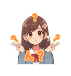 女子高生の毎日の挨拶スタンプ（個別スタンプ：7）