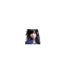 黒髪が似合うカワイイ美女たち！（個別スタンプ：4）