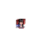 黒髪が似合うカワイイ美女たち！（個別スタンプ：7）