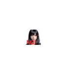 黒髪が似合うカワイイ美女たち！（個別スタンプ：9）