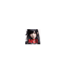黒髪が似合うカワイイ美女たち！（個別スタンプ：11）
