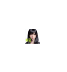 黒髪が似合うカワイイ美女たち！（個別スタンプ：16）