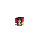 黒髪が似合うカワイイ美女たち！（個別スタンプ：21）
