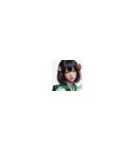 黒髪が似合うカワイイ美女たち！（個別スタンプ：22）