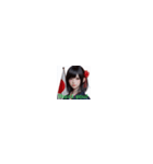 黒髪が似合うカワイイ美女たち！（個別スタンプ：24）