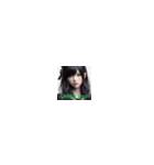 黒髪が似合うカワイイ美女たち！（個別スタンプ：25）