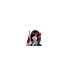 黒髪が似合うカワイイ美女たち！（個別スタンプ：31）