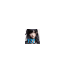 黒髪が似合うカワイイ美女たち！（個別スタンプ：32）