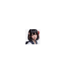 黒髪が似合うカワイイ美女たち！（個別スタンプ：36）