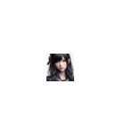 黒髪が似合うカワイイ美女たち！（個別スタンプ：38）