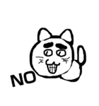 変顔猫のメッセージ（個別スタンプ：12）