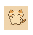 まるっこネコのきもち（個別スタンプ：1）