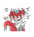 唐辛子ドラゴンのシン（個別スタンプ：9）