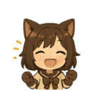 にゃんこ娘の感情スタンプパック（個別スタンプ：9）