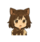 にゃんこ娘の感情スタンプパック（個別スタンプ：11）