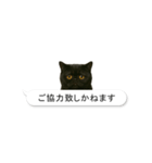 敬語な黒エキゾチックショートヘア（個別スタンプ：33）