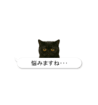 敬語な黒エキゾチックショートヘア（個別スタンプ：34）