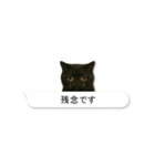 敬語な黒エキゾチックショートヘア（個別スタンプ：38）