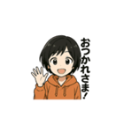 よくいる普通の女の子（個別スタンプ：3）