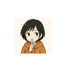 よくいる普通の女の子（個別スタンプ：15）