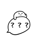 しろつぶと吹き出し（個別スタンプ：39）