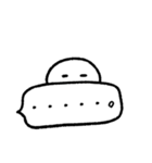 しろつぶと吹き出し（個別スタンプ：40）
