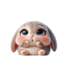 かわいいウサギ おもしろい表情（個別スタンプ：9）