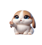 かわいいウサギ おもしろい表情（個別スタンプ：10）