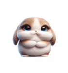かわいいウサギ おもしろい表情（個別スタンプ：11）