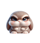 かわいいウサギ おもしろい表情（個別スタンプ：13）