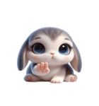 かわいいウサギ おもしろい表情（個別スタンプ：20）