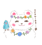 ふわふわ白くまの敬語(カラフルver.)（個別スタンプ：9）