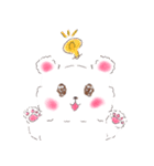 ふわふわ白くまの敬語(カラフルver.)（個別スタンプ：37）