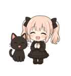 【ゴスロリ娘の彼女】（個別スタンプ：9）