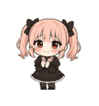 【ゴスロリ娘の彼女】（個別スタンプ：12）
