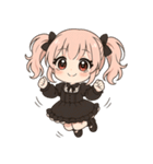 【ゴスロリ娘の彼女】（個別スタンプ：18）
