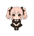 【ゴスロリ娘の彼女】（個別スタンプ：30）